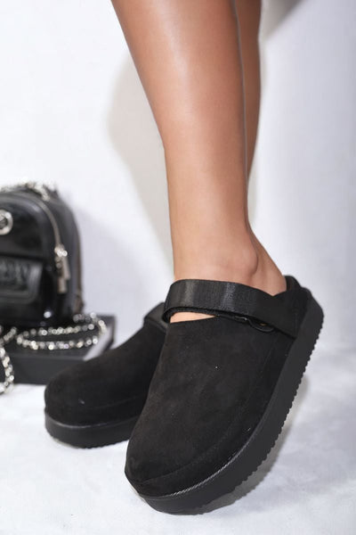 Adjustable Strap Slip-on Platform Sandals