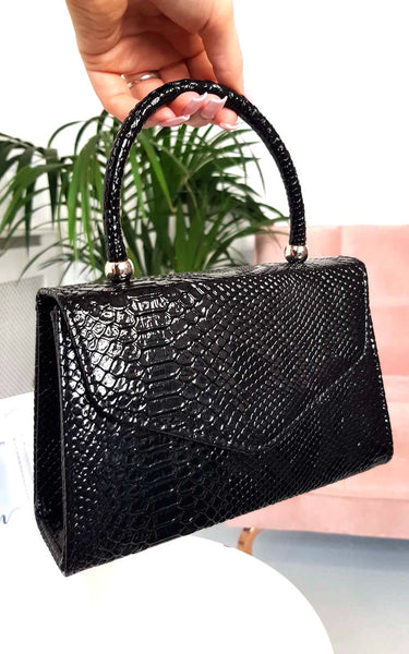 Croc Print Handbag