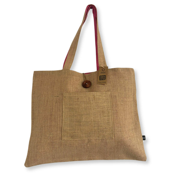 Big bag - reversible jute & cotton