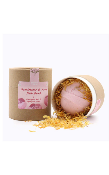 Boxed aromatherapy bath bomb