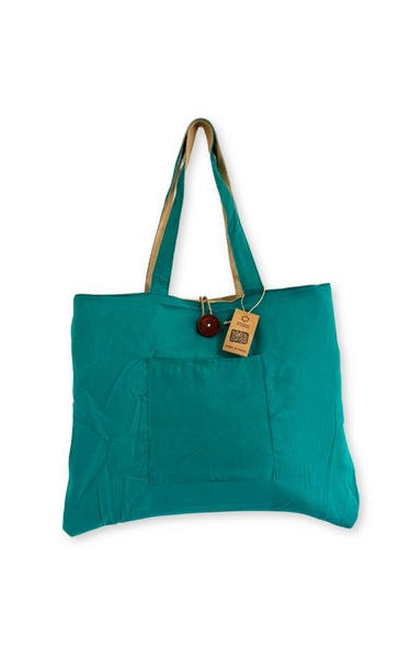 Big bag - reversible jute & cotton